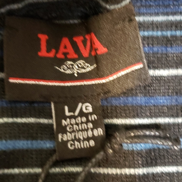 Horizontal stripe casual top. T-shirt material. - Picture 6 of 7